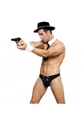 RCBHSD Mankini Homme Sissy String Nuisette Sexy Erotique Thongs T-Back Déguisement Cosplay Vêtement de Nuit Clubwear Jeu de R