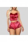 Vêtements pour Femmes Lingerie Sexy Nouvel Ensemble de Soutien-Gorge Pyjama Deux pièces Sexy Bleu X 