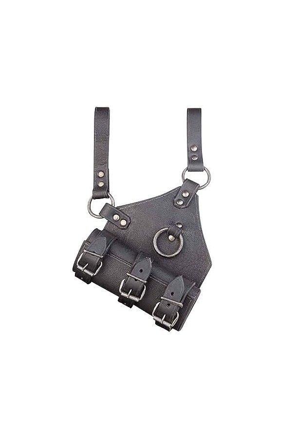 RIVINE Porte-épée de sorcière médiévale Fourreau de Ceinture en Cuir for Adulte Chevalier Costume Anneau GN Couleur : D, Tai