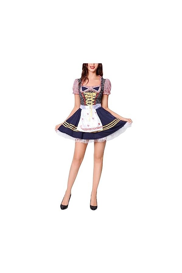Costume dHalloween pour femme, dirndl midi pour femme, vêtements érotiques pour femme, costume de bière pour femme, vêtement