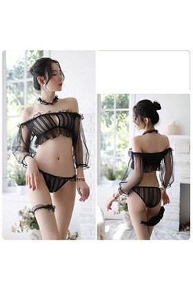 Costumes pour Femmes Ensembles de vêtements de Nuit et de Peignoirs pour Femmes Costume Sexy pour Femme de Chambre Vêtements 