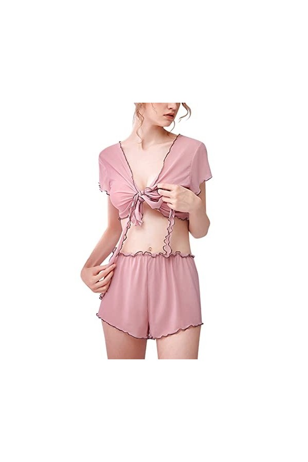 sous-vêtements en Dentelle Chaude Chemise de Nuit Lingerie Sexy 2 pièces Femmes vêtements de Nuit Pyjamas Sexy vêtements pour