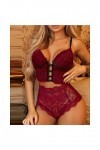Bodys Vêtements Femme Fille Lingerie Sexy Babydoll Robe String Lingerie Pyjama Vert L 