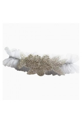 COLIFAS Broder Cristal Strass Mariage Jarretière Ceinture De Mariée Cuisse Jambe Jarretière Anneau pour Femme/Mariée Couleur