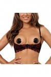 Axami V-10011 - Soutien-Gorge Ouvert Rouge et Noir