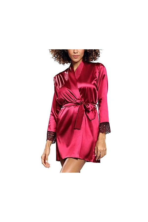 DKaren Femmes Peingoir Satin Gosia, Bordeaux,46