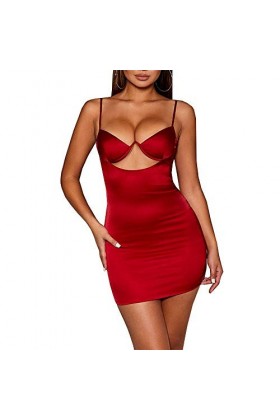 NBCSVHGPWMR Érotisme Sexe Et Sensualité Push Up Hip Dames Robes Slim Lingerie Pyjama Tentation-Red_XL