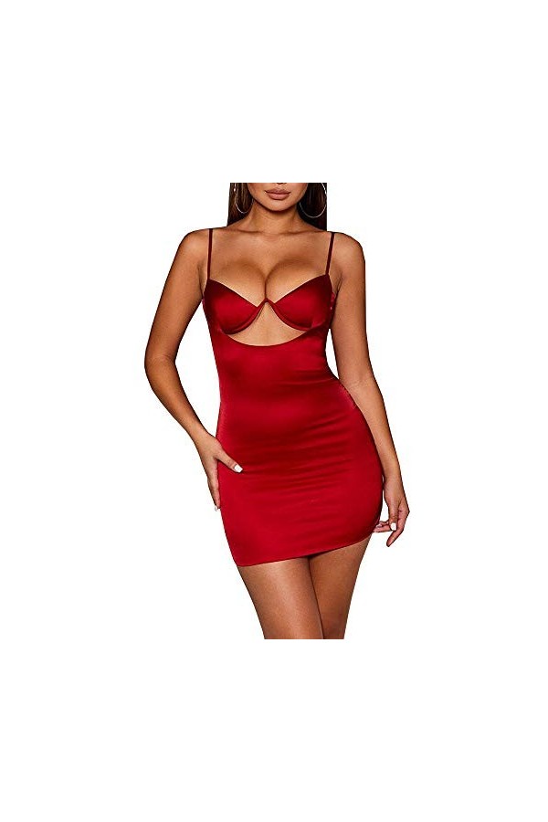 NBCSVHGPWMR Érotisme Sexe Et Sensualité Push Up Hip Dames Robes Slim Lingerie Pyjama Tentation-Red_XL