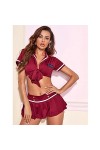 LIUQIANYU Femmes Sexy Lingerie Jupe Plissée Cosplay Étudiant Jeu De Rôle Uniformes Sexy Costumes Sexy Nightwear Erotic Sex Co