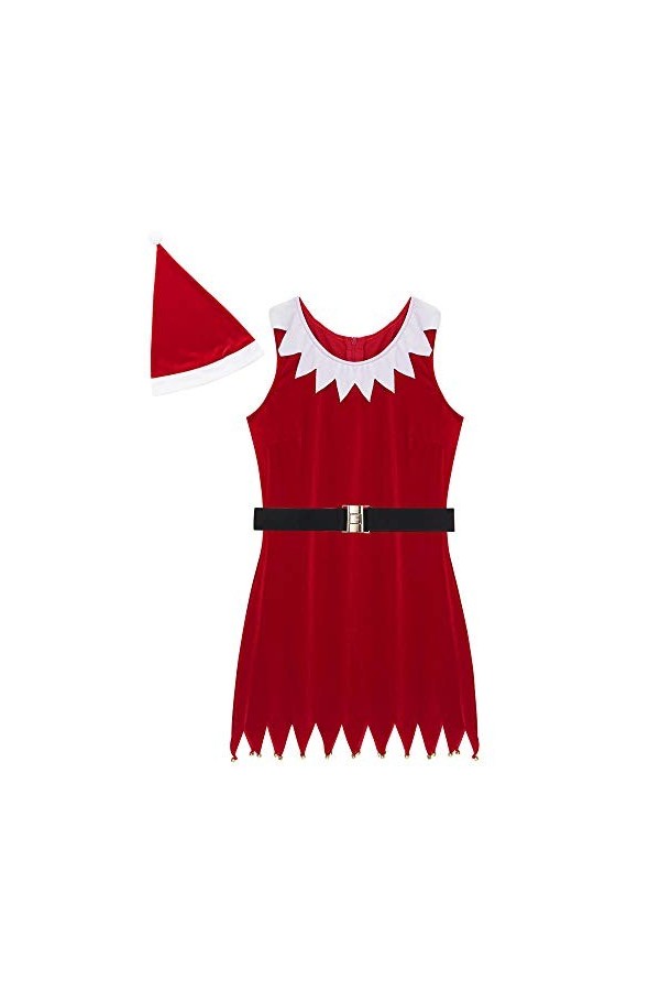 Lingerie Sculptante Femme Costumes De Noël Femmes Sexy&nbsp;&nbsp;&nbsp;Dress Sets Cute Elf Fancy Dress -Red_M