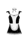 KSDFIUHAG Couple De Lingerie Érotisme Robe Évasée Homme avec Manches en Dentelle pour Halloween-Black_M