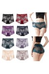 Jeputane 8Pcs Ladies Silk Lace Handmade Underwear - Ladies Silk Lace Handmade Panties, Ladies Lace Handmade Underwear B,M 