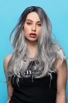Smiffys 52534 Manic Panic She Wolf Queen Bitch Perruque pour femme Gris Taille unique