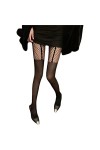 ZGFLSSJFY 2 Paires de Bas Sexy Noirs, Coutures Sexy Collants Collants de Poisson-Bois, Slim Hautes Chaussettes Bas en résche 