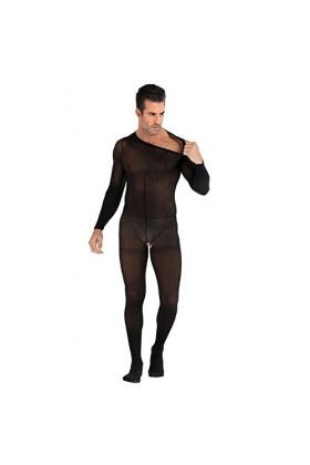 LXTIN sous-vêtements Sexy en Une Seule pièce pour Hommes, Perspective en Maille Creuse, adaptés aux vêtements Quotidiens des 