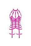 Harnais complet pour femme - Porte-jarretelles - Lingerie - Soutien-gorge - Halloween - Grande taille - Punk - Festival rave 