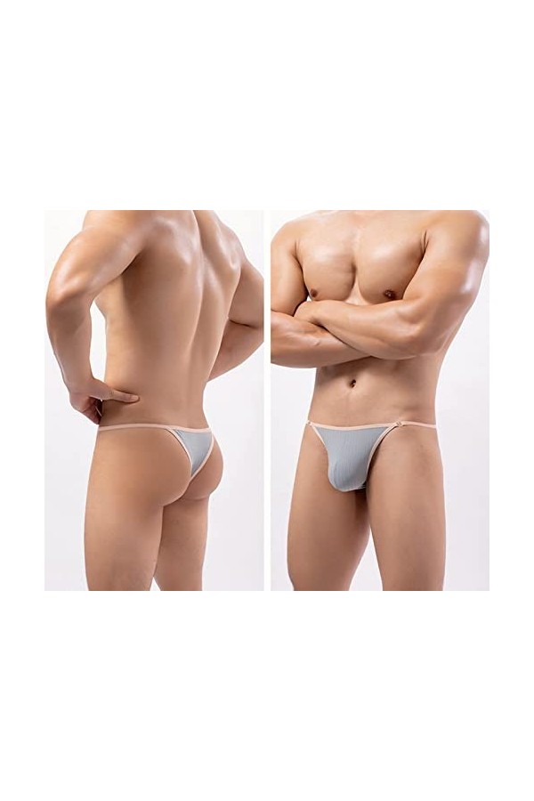 Faringoto String latéral détachable pour homme - Pantalon de bikini gay - Confortable et sexy, 5 P., M