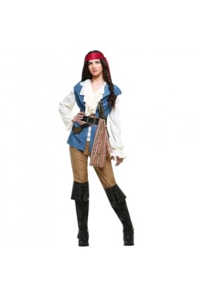 Déguisement Costume De Pirate Adulte,Uniforme Déguisement Pirates Des Caraïbes,Costumes De Scène De Mascarade De Couple Mascu