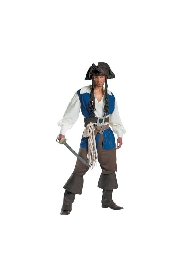 Déguisement Costume De Pirate Adulte,Uniforme Déguisement Pirates Des Caraïbes,Costumes De Scène De Mascarade De Couple Mascu
