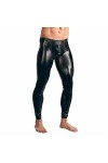 PIYAX Pantalon de Tentation érotique pour Hommes, Sexy, Poche Convexe en U, Pantalon Ouvert à Fermeture éclair, Leggings serr