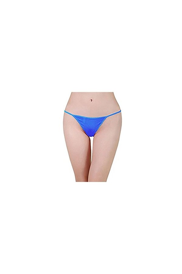 Simply Gorgeous Paquet de 3 Sexy Ladies G- String - Bleu -Taille 36