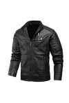 CUTeFiorino Veste de moto pour homme - Coupe ajustée - En cuir synthétique - Grande taille - Veste bomber - Veste militaire -