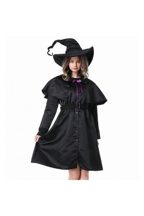 Robe gothique pour femme - Costume dHalloween - Sexy - Épaules dénudées - Noir - Taille XL