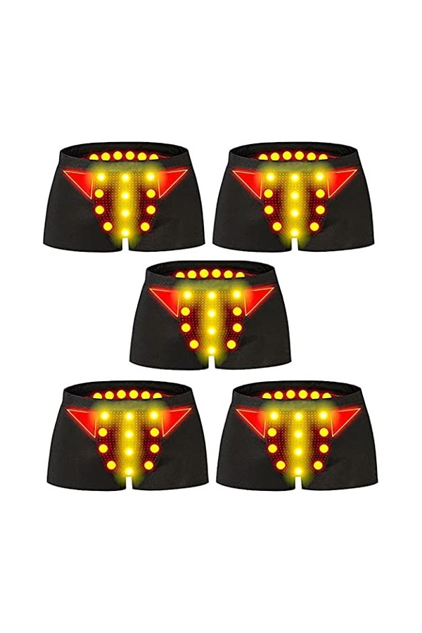 Caleçon De Thérapie De La Prostate En Tourmaline Magnétique, Sous-vêtement Délargissement Pour Hommes, Caleçon Avec Poche Co