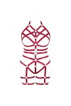 Femmes Sling Sling élégant Lingerie Plus Taille Cage évidée sous - vêtements Ensemble Punk Gothic Dance Costume Ciel Bleu 