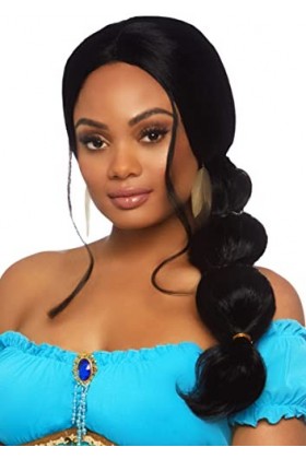 Leg Avenue Desert Princess Wig Adult Sized Costumes, Nero, Taille Unique Femme