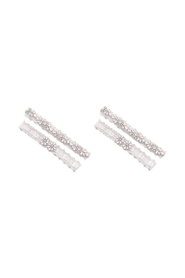 jojofuny 3 Paires Porte-Jarretelles La Mariée Européen Et Américain Jarretière