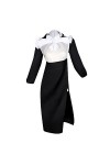 JIYAYUIX Costume dHalloween et de costumade sexy pour fille – Robe gothique noir, taille S 
