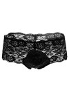 Culottes et Slips Slip Femme Comfort Knickers 3 Pcs Transparent Hommes Sous-Vêtements Sexy Dentelle Boxers U Poche Évider Sou