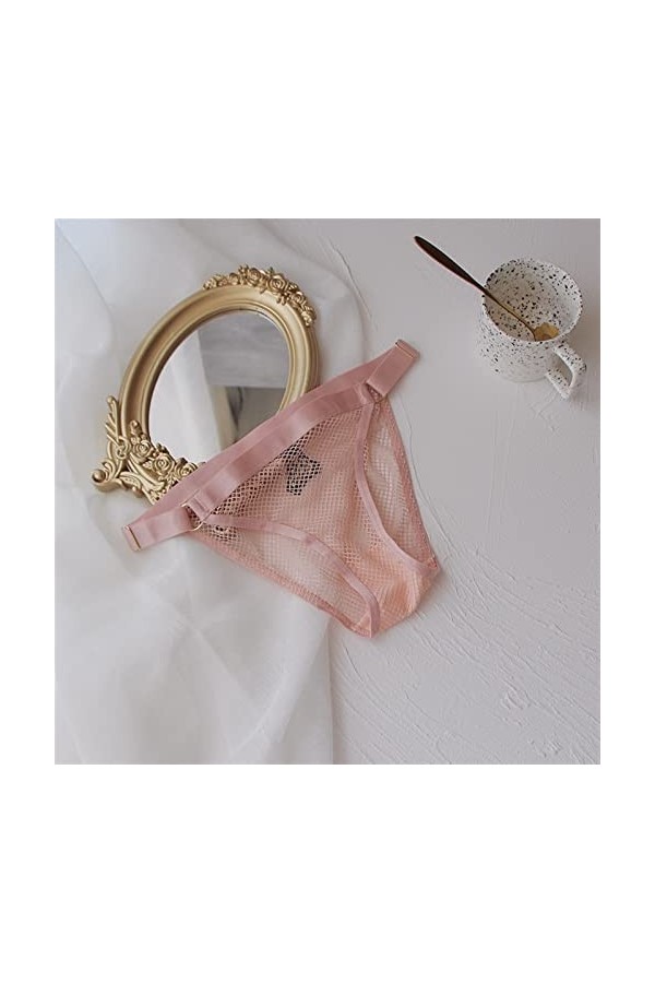 Culottes et Slips Slip Femme Comfort Knickers 3 pièces réglable femmes culottes sous-vêtements maille transparente sans coutu