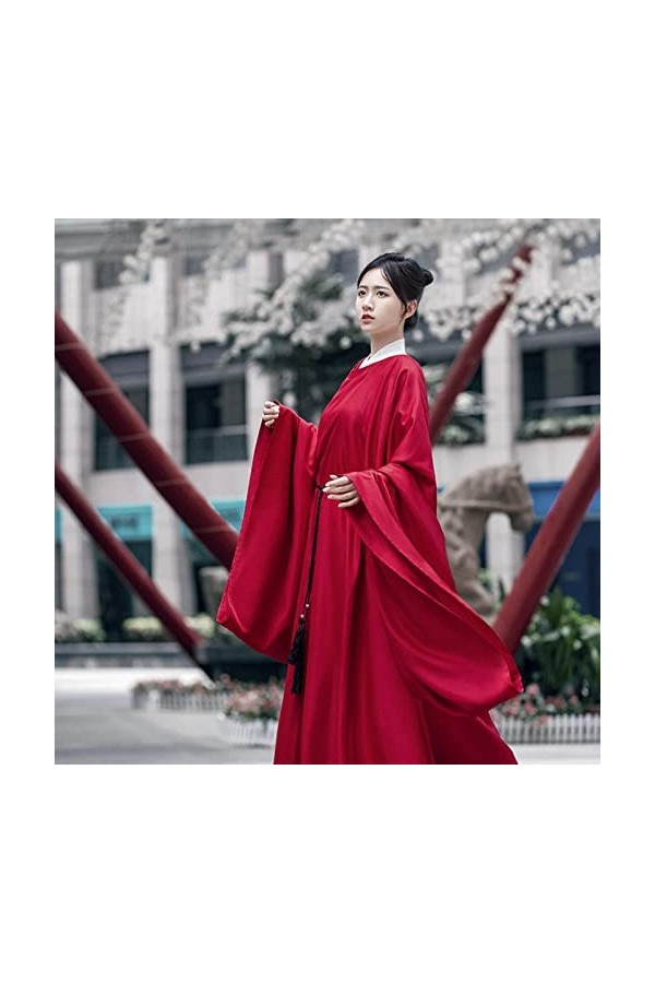 MOOCO MORNING Costume dHalloween pour couples - Rôle inversé - Bleu, vert, rouge - Costume de scène pour femme - Homme Hanfu