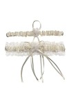 For Bachelorette élastique femmes anneau jeter dentelle mariages mariée jarretière jambe fête mariée Senior bandeau Color :