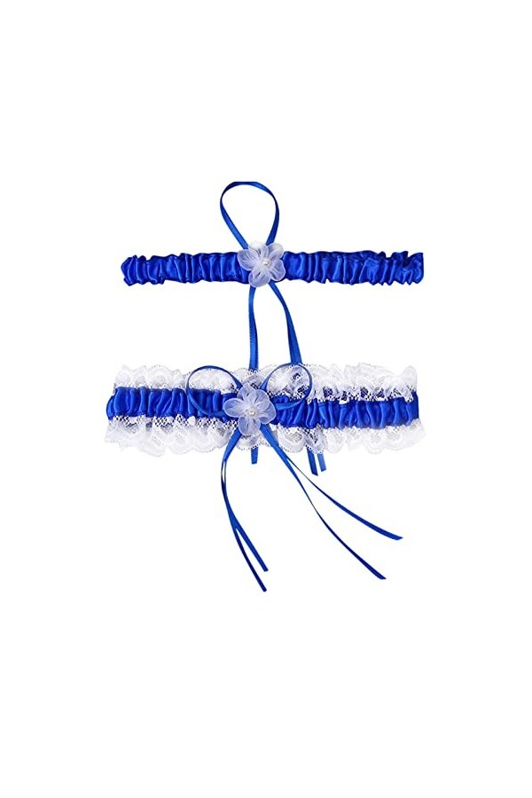 For Bachelorette élastique femmes anneau jeter dentelle mariages mariée jarretière jambe fête mariée Senior bandeau Color :