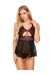 adqw Déguisements Adultes Femmes Sexy Lingerie Babydoll Sexy Dentelle Femmes Robe De Nuit Robe De Soirée Coupée Dentelle Patc