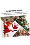 VALICLUD 1 Jeu Robe De Noël Déguisement De Père Noël Pour Femme Costume De Noël Costume De Père Noël Pour Tenue De Père Noël 