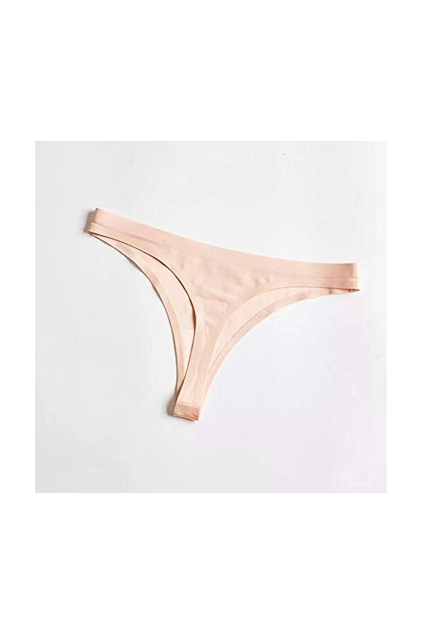 LAGEDOUDING Ice Silk Femmes Culottes Seamless Nylon Mince G-String Strings Lingerie Taille Basse Respirant Slips sous-vêtemen