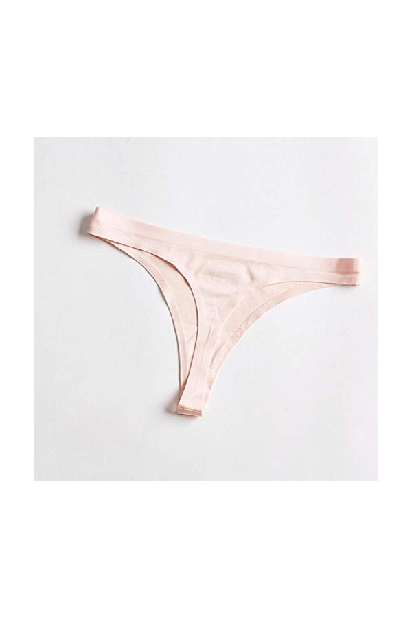 LAGEDOUDING Ice Silk Femmes Culottes Seamless Nylon Mince G-String Strings Lingerie Taille Basse Respirant Slips sous-vêtemen