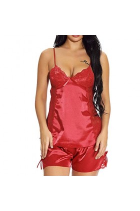 KSDFIUHAG Sexe Et Sensualité Lingerie Femmes Dentelle Lingerie Érotique sans Manches Soutien-Gorge Shorts Ensembles Pornoy so