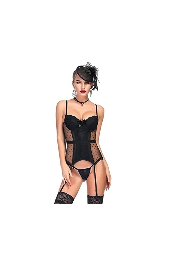 AleXanDer1 Corset Corset Sexy sous-vêtements Corset en Dentelle Extensible Haute Underwear Corset Over The Corset Poitrine C