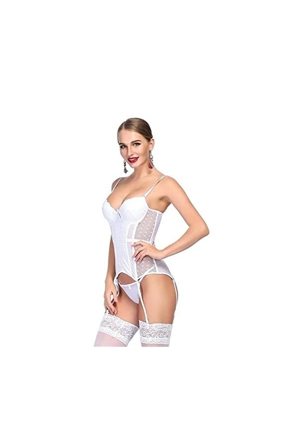 AleXanDer1 Corset Corset Sexy sous-vêtements Corset en Dentelle Extensible Haute Underwear Corset Over The Corset Poitrine C