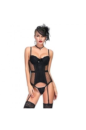 AleXanDer1 Corset Corset Sexy sous-vêtements Corset en Dentelle Extensible Haute Underwear Corset Over The Corset Poitrine C