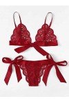 MERNEL Vêtements sexuels Lingerie Érotique Sexy Style Trois Points Grand Arc Femmes Color : 4, Size : M 