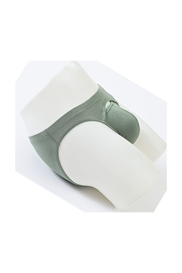 BIATWOWR Culottes pour homme - Sous-vêtements sexy à lavant - Poche ouverte - Souples et confortables - Pour homme, 2 x mult