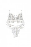 Générique Femmes Lingerie Sexy Soutien-Gorge sous-Vêtements Sexy Vêtements de Nuit Babydoll Costumes Blanc L 