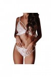 Générique Femmes Lingerie Sexy Soutien-Gorge sous-Vêtements Sexy Vêtements de Nuit Babydoll Costumes Blanc L 