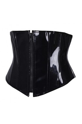 Florat 9830 M Bustiers minceur sexy en PVC Noir